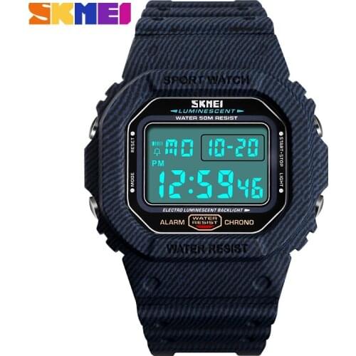 New 2019 Outdoor Sport Watch Men 5Bar Waterproof Watches Alarm Clock Week Display Military Fashion Digital Watch Reloj Hombre