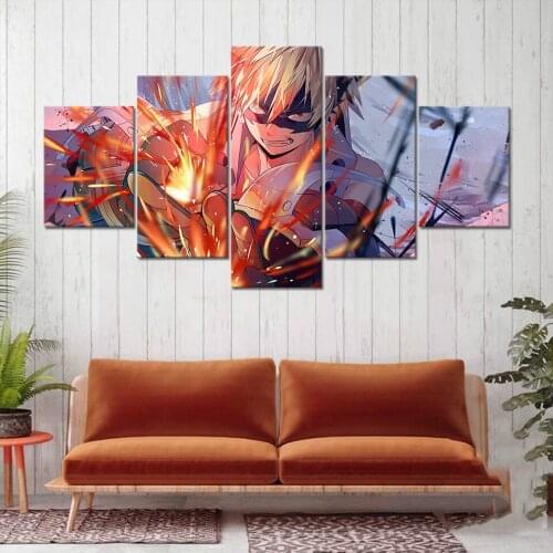 Prints Painting Wall Artwork My Hero Academia Modular Canvas Poster Cartoon Figure Picture Modern Home Decor Bedside Background