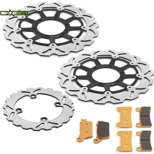 BIKINGBOY For Honda CBR 1000 RR Fireblade RR6 RR7 CBR1000RR 06 07 Front Rear Brake Disks Discs Rotors Pads 320mm 220mm Full Set