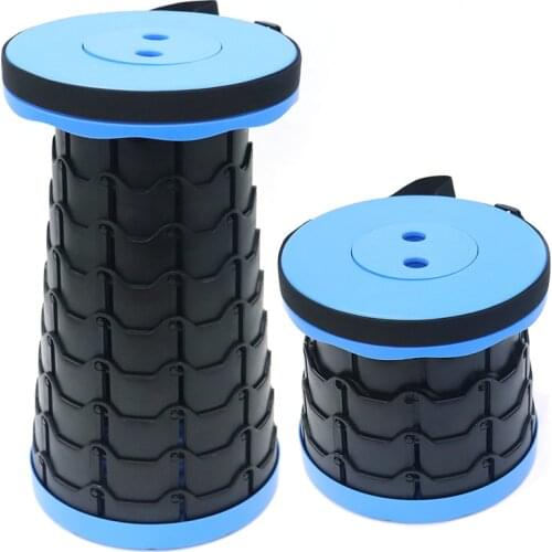 Portable Telescoping Stool Collapsible Camping Stools Lightweight Sturdy with Load Capacity 400lbs