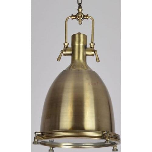 Prim Industrial 1-Light Dome Shade Pendant Light Frost Glass Diffuser LED 90-260V pendant lamp