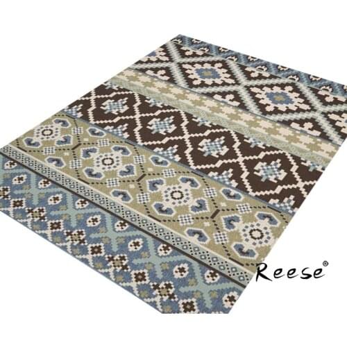 Reese Vintage Thicken Furry Carpets Plain Stripes Home Floor Decoration Area Rugs For Living Room Long Sofas Anti Slip Unfading