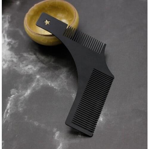 Stainless Steel Men Beard Shaping Styling Template Comb Mens Beards Combs Beauty Tool For Hair Beard Trim Templates