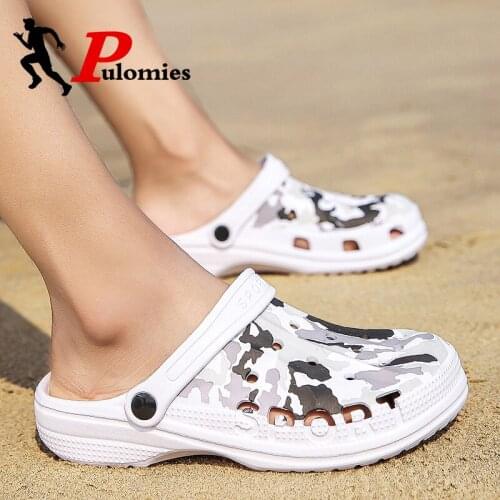 Summer Men Women Slippers Sandals Massage Clogs Outdoor Garden Shoes Male Indoor Bathroom Slides Mules Beach Slippers Flip-Flops