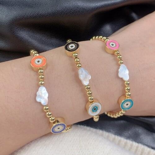 SN White Bracelets