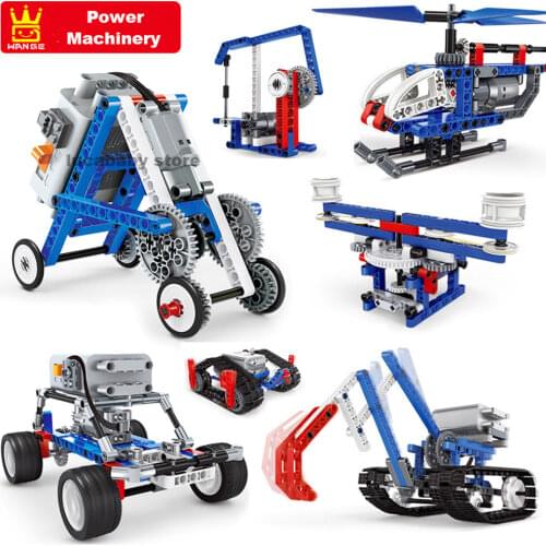 Compatible Mechanic Gears Power building blocks Steam MOC Technique Machinery Motor Electric Set Educational DIY Bricks Kids Toy