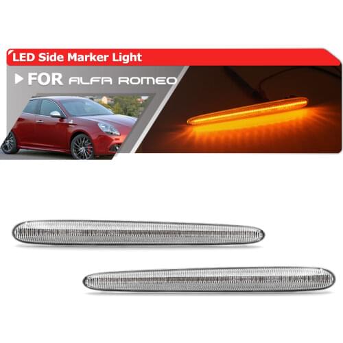 For Alfa Romeo Giulietta 940 Juliet Veloce 10-21 Ti Sprint 10-16 Amber Led Side Marker Light Turn Signal Blinker Indicator Lamp