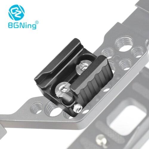 BGNing Universal Cold Shoe Mount Adapter Bracket with Mounting Screws for Camera Cage/Plate Kit/Microphone/LCD/Monitor