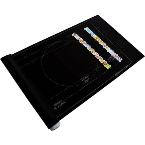 1pc Puzzles Pad Jigsaw Roll Felt Mat Playmat Puzzles Blanket For Up To 1500 Pcs Puzzle Accessories Portable Travel Storage Bag