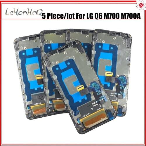 5 Piece/lot 5.5" Original LCDs For LG Q6 LCD Touch Screen Digitizer Assembly with frame for LG Q6 LCD Display Replacement Parts