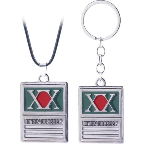 Anime Hunter x Hunter Keychain GON FREECSS License Pendant Key Chain for Women Men Car Keyring Jewelry Accessories