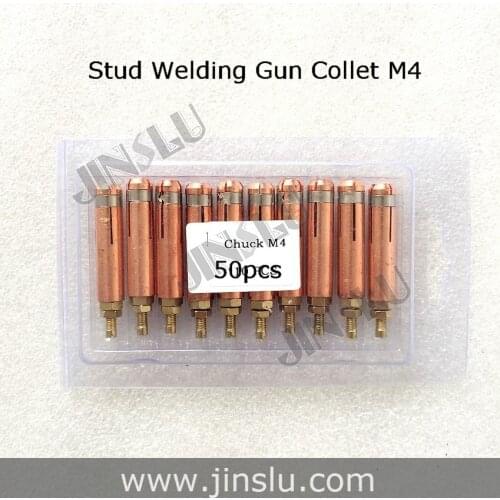 Collet M4 for Capacitor Discharge CD Stud Welding Gun Welding Torch for Stud Welding 50pcs JINSLU