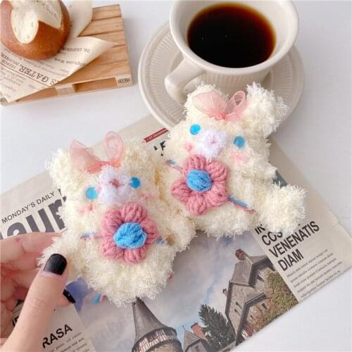 For huawei Freebuds 4i case,Cute Plush rabbit Case for Freebuds 3 4 Bluetooth Earphone Case Protective for Huawei FreeBuds pro