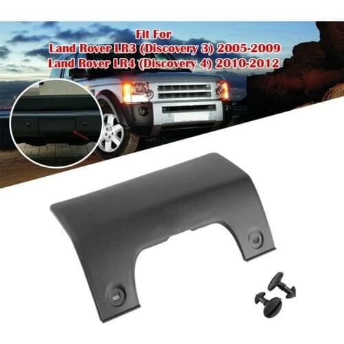 Black Rear Bumper Tow Eye Hook Cover DPO500011PCL for Land Rover Discovery 3 4 LR3 LR4 2005-2012