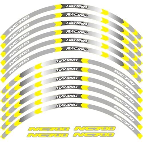 Hot sell Motorcycle Wheel Tire Rim Stickers 17inch wheel For Honda NC700 NC750 S X