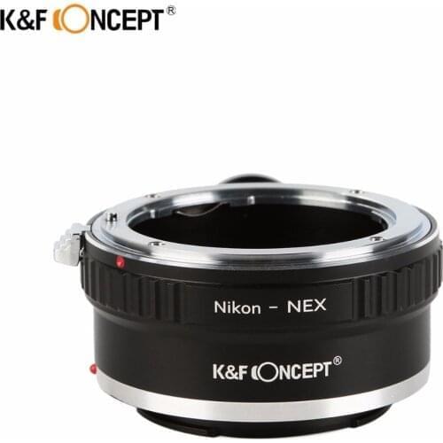K&F CONCEPT Camera Lens Mount Adapter with Tripod for Nikon AI AI-S F Lens to for Sony NEX Camera Body NEX3 NEX5 NEX5N NEX6 NEX7