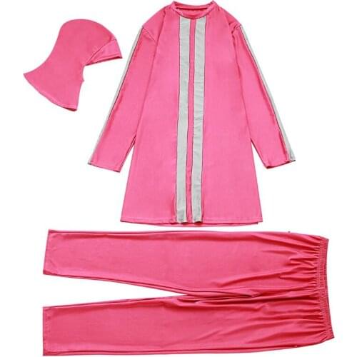 3PCS Long Sleeve Swimwear 6XL Badpak Big Size Hijab Burkini Turkey Muslim Swimsuit Swiming Suite Fashion Swimsuits Woman 2021