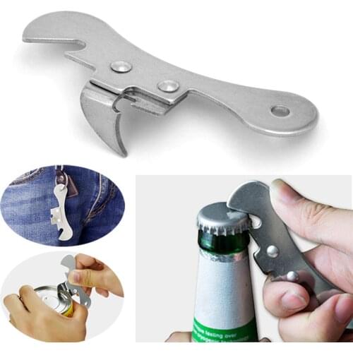 Multi-functional Can Opener Stainless Steel Compact Manual Tin Can Bottle Opener Jar Beer Openers For Bar Kitchen Tools 20FEB25
