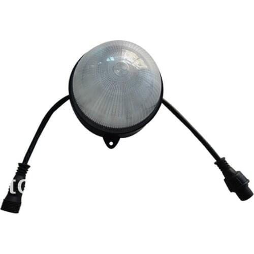 DC24V WS2811 round type pixel module,12pcs 5050 SMD rgb led inside,2.88W,IP68;100mm diameter;strip cover