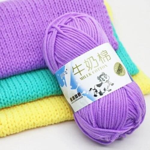 50g/pc Winter DIY Soft Milk Cotton Yarn Baby Wool Yarn for Knitting Hand Knitted Blanket Sweater Scarf Doll Crochet Yarn