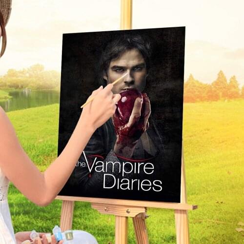 The Vampire Diaries Paint By Numbers Set Acrylic Paints 50*70 Paiting By Numbers Paintings For Children Wholesale Art
