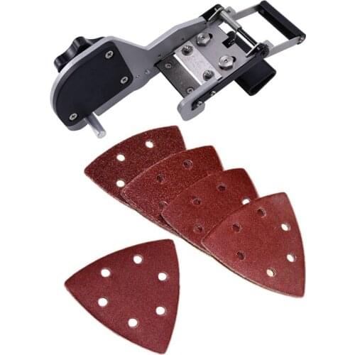 25 Pcs 93Mm Delta Sander Sandpaper & 1 Pcs JB32S Straight Round Manual Hand End Trimmer Cutting Machine