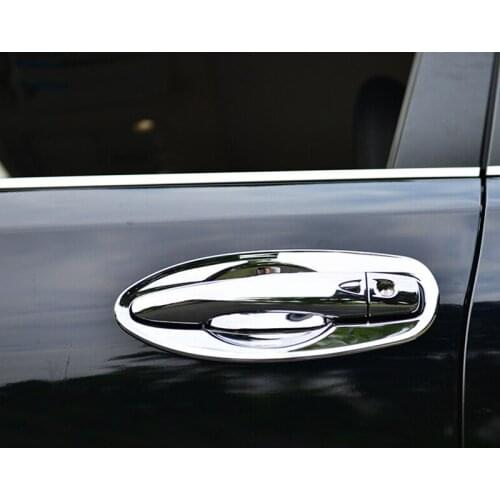 Stainless Steel For Nissan Navara 2017 Accessories Auto Door Protector Handle Bowl Cover Trim Sticker Car Styling 8Pcs