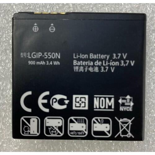 New Battery 900mAh LGIP-550N Battery For LG KV700 S310 GD510 GD880 mini Smart Phone Replacement Batteries