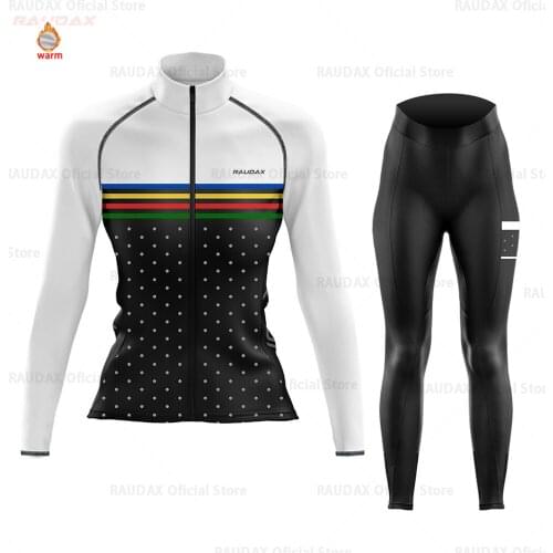 New Cycling Jersey Women Long Sleeve Zootekoi Winter Fleece MTB Cycling Bib Pants Set Blusas Mujer De Moda 2021 Cycling Clothing