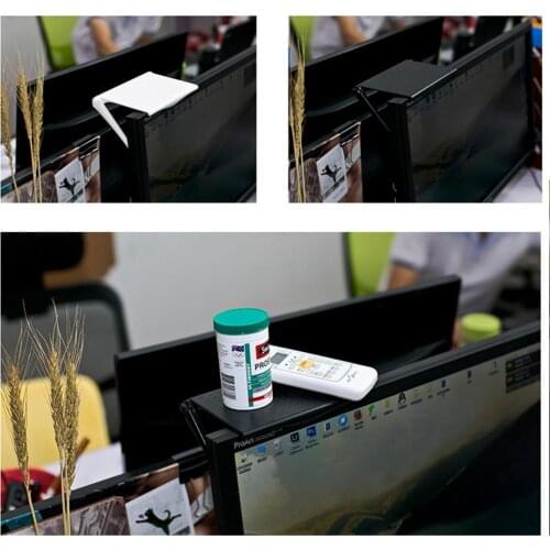 Office Storage Rack Clip Computer Screen Table Desk Accessories Organizer for Cosmetics Shelf Home Office Organizer 1Pc