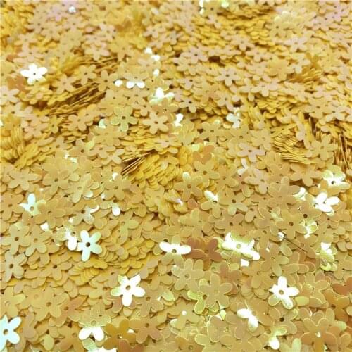 500Pcs/Lot 10mm Sequins PVC Flat Flower Shape Loose Sequin Paillettes Sewing Craft DIY Scrapbooking #11
