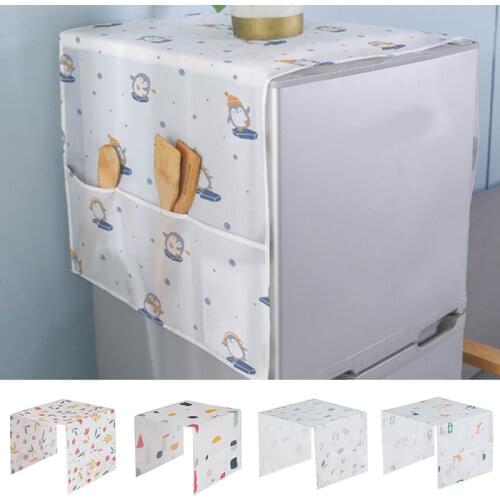 1pcs Colorful Refrigerator Cloth Single Door Refrigerator Dust Cover Cartoon Double Open Towel Washing Machine Cover Towel