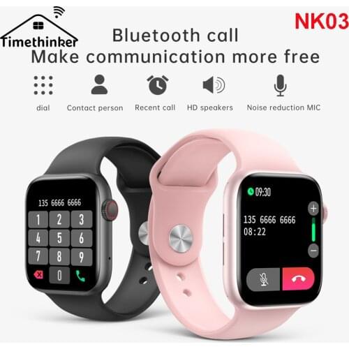 Timethinker 1.72 Inch Full Screen Smart Horloge Bluetooth Call Gezondheid Hartslag Meter Monitor Sport Smartwatch Voor Xiao Mi
