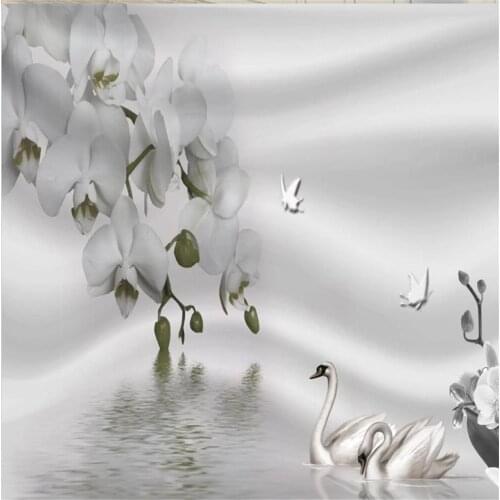 Modern wallpapers beautiful simple 3D european flower background wall 3d wallpapers