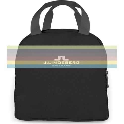 J Lindeberg Golfer Logo nage Newest women men Portable insulated lunch bag adult