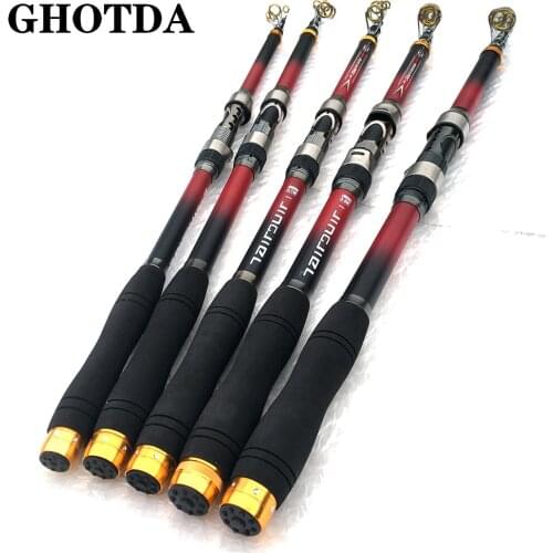 Superhard Telescopic Fishing Rod 99% Carbon Fiber 2.1-3.6m Sea Fishing Rod Ceramic Ring Not Hurt The Line