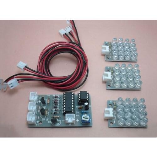 CD4017 + ne555 Strobe module electronics production suite DIY Kits electronic diy Learning suite
