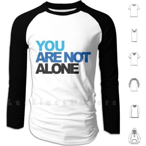 Dear Evan Hansen Hoodies Long Sleeve Dear Evan Hansen You Are Not Alone Blue Theatre Shows Musical Theater