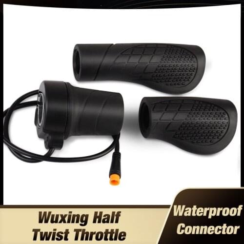 High quality Half Twist Throttle for 24V / 36V 48V / 60V / 72V E-bike Wuxing Brand 192X with Waterproof connecotr