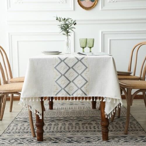 Yaapeet Linen Tablecloths On The Table
