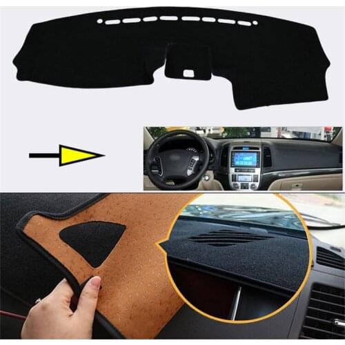 Interior Dashboard Carpet Photophobism Protective Pad Mat For Hyundai Santa Fe 2010-2012