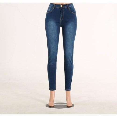 Women Skinny Jeans Blue Slim Slimming Pencil Pants Fashion Casual Ladies Trousers 2020 Autumn New Super Stretchy Jeans
