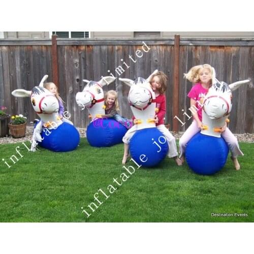 2 pieces inflatable pony horse,good quality inflatable deby horse,kids funny inflatable jumping horses for outdoor sport events