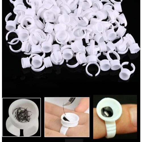 2017/ 200pcs S,M,L size permanent makeup accessary had separator in the middle of disposable plastic tattoo rings ink cups