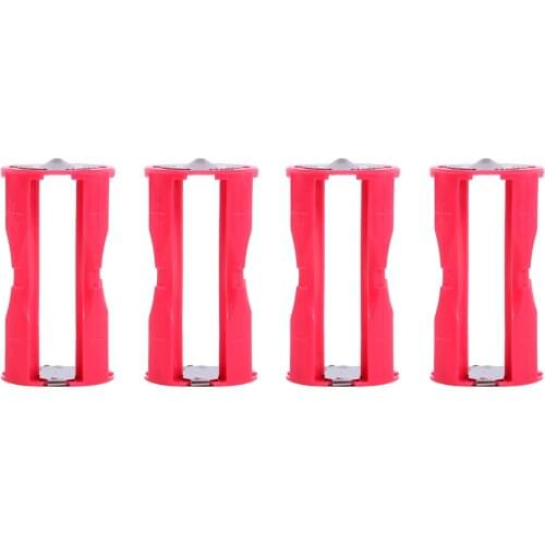 4 Pcs Portable 4AAA To C Size Parallel Battery Converter Adapter Holder Cases Box Battery Accessory For Emergency Situations