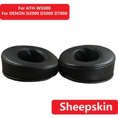 Sheepskin Ear Pads for Audio-Technica ATH-W5000 Replacement Earpads Cushion FOR DENON D2000 D5000 D7000 FOSTEX TH900 Headphones