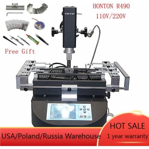 Honton bga rework machine HT R490 Rework soldering Station with independent temperature control and solder tools