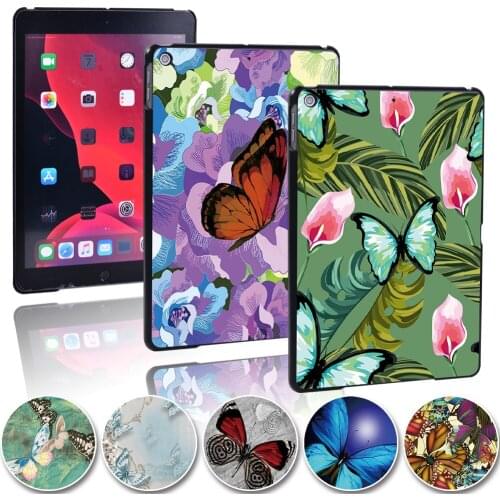 For Apple ipad 5/6/7/8th/ IPad Mini 1/2/3/4/5/iPad Air 1/2/3/iPad Pro 9.7/10.5/11 Inch Butterfly Tablet Hard Shell Cover Case