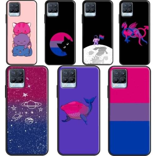 Bisexual Bi Pride Dragon Space LGBT Phone Cover For OPPO Realme Q3 6 7 8 Pro C3 C11 C21 GT Neo OnePlus 9 Pro 8 Pro 8T 9R Case