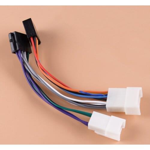 CITALL Car Auto ABS Stereo Radio ISO Wiring Harness Plug Loom Adaptor Connector Cable fit for Toyota Aurion Avensis Camry